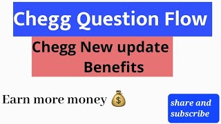 Chegg question flow  new update benefits start  earn with multiplier watch full video share like [upl. by Akimihs715]