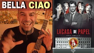 Como tocar BELLA CIAO en UKELELE  Tutorial PUNTEO FACIL [upl. by Mosier]