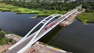 DB InfraGO  Oderbrücke  KüstrinKietz  Kostrzyn [upl. by Labotsirhc]