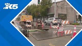 Broken sewer line to silver lining How Port Townsend will fix issue that caused sinkhole near ferry [upl. by Anirual]