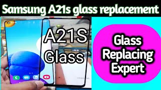 Samsung A21s touch glass replacement [upl. by Llerrehc]