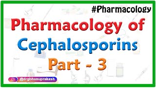 Pharmacology of Cephalosporins  Classification  spectrum of activity and clinical use  Part 3 [upl. by Atterrol]