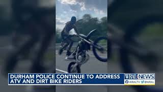 Durham police search for man charged with eluding arrest during traffic stop of dirt bikes ATVs [upl. by Vtarj]