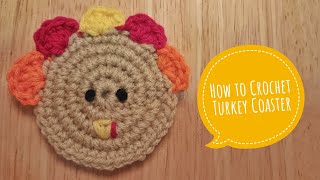 How to crochet Turkey Coaster [upl. by Rumilly650]