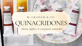 M Graham Quinacridone Watercolors [upl. by Julianna89]