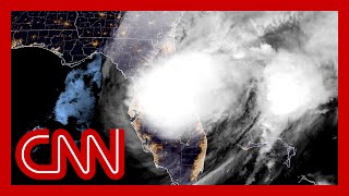 Hurricane Miltons overnight path of destruction through Florida [upl. by Mutat]