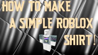 How to create a simple Roblox shirt in Paintnet TUTORIAL [upl. by Bainbridge]