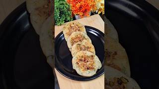 Nasta Recipe  Aloo Chawal Ke Tasty uttapam shorts viral trending nasta aloochawaleasyrecipe [upl. by Tal]