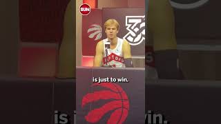 Gradey Dick of the Toronto Raptors on positioning himself to help the team win this season [upl. by Cappella]