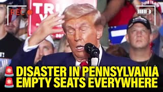 Trump has MELTDOWN during Speech as TINY CROWD Leaves [upl. by Ewell328]