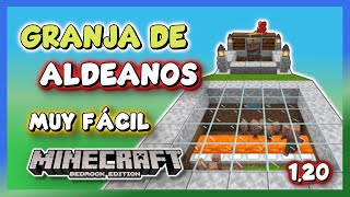 Granja de Aldeanos Java y Bedrock  Tutorial Minecraft 120 [upl. by Palua]