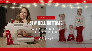 Making BabyToddler Santa Bell Bottoms  12 Days of Vlogmas  Vlogmas Day 4 [upl. by Vernon421]