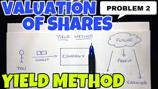 3 Valuation of Shares  Yield Value Method  Problem 2 By Saheb Academy  BCOM  BBA  CMA [upl. by Orelia143]