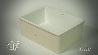 ALFI brand AB2317 23 Inch White Fireclay Undermount Kitchen Sink [upl. by Acinej]