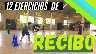 12 EJERCICIOS parara RECIBO o RECEPCIÓN en VOLEIBOL [upl. by Secnirp]