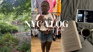 nyc vlog  shopping haul reading yoga dyeing my hair [upl. by Eeleimaj]