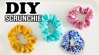 DIY HAAR SCRUNCHIE ZELF MAKEN  HAAR ELASTIEK TUTORIAL  90s [upl. by Lamp]