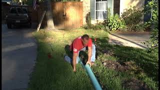 EASY DIY Sub Surface Lawn Drains 1 [upl. by Adoh]