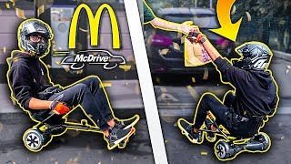 ANDARE al MCDONALDS in HOVERKART RIPORTATI A CASA DA UN FAN [upl. by Lever]