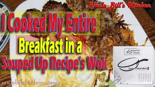 I Cooked My Entire Breakfast in a Souped Up Recipes Wok  Eggs Sausage Hash Browns wonions [upl. by Acimot]