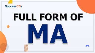 MA Full Form GK Full Form MA ka Full form kya hai  HINDI SuccessCDs [upl. by Giardap]