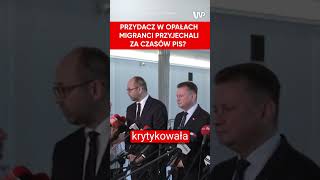 Przydacz w opałach Migranci przyjechali do Polski za czasów PiS [upl. by Inamik]