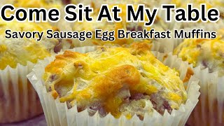 Savory Sausage Egg Breakfast Muffins [upl. by Trella49]