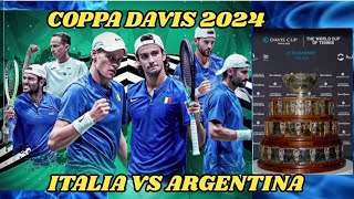 COPPA DAVIS 2024  ITALIA VS ARGENTINA coppadavis italia argentina lvs [upl. by Brigitte]