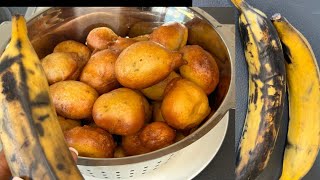 Ripe plantain puff puff recipe most delicious way small chop chop love it like it [upl. by Ursulina982]