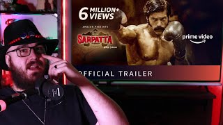 American Reacts to  Sarpatta Parambarai Trailer [upl. by Eelarat]