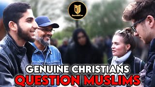 Christian Couples Faith Is Tested By Muslim Duo  Hashim  Muhammed Ali  Speakers Corner [upl. by Glenine]