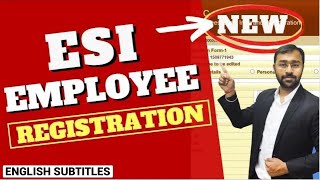 ESI New Employee Registration Process Online  ESIC Rules  LLA [upl. by Germaun]