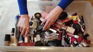 ASMR massive quick makeup rummage No talking [upl. by Bennir]