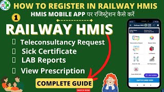 HMIS Railway  How to register in Railway HMIS Mobile App  Railway HMIS Mobile App for Patients [upl. by Azpurua]