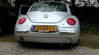 Volkswagen New Beetle 23 V5 met maatwerk RVS sport uitlaatsysteem van EPS Uitlaten [upl. by Alidia]