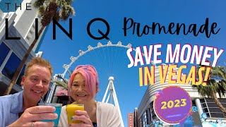 TOP 8 HAPPY HOURS at LINQ PROMENADE LAS VEGAS 2023  Bottoms Up [upl. by Adara]