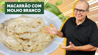 MACARRAO COM MOLHO BRANCO RÁPIDO E FÁCIL DE FAZER [upl. by Neal]