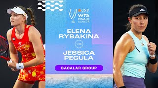 Elena Rybakina vs Jessica Pegula  2023 WTA Finals Group Stage  WTA Match Highlights [upl. by Danya]