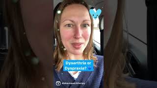 Is it dyspraxia or dysarthria 💙 speech speechtherapy speechsounds [upl. by Pantheas]