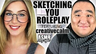 ASMR Sketching You Roleplay feat Creative Calm  MattyTingles [upl. by Latvina]