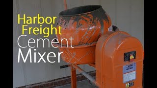 Harbor Freight Cement Mixer 35 Cubic Ft Test [upl. by Ornie]