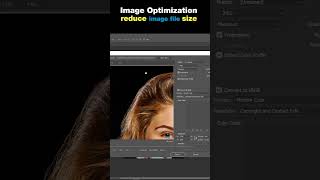 How to reduce image file size  Image Optimization Tutorial photoshop imageediting [upl. by Yvehc]