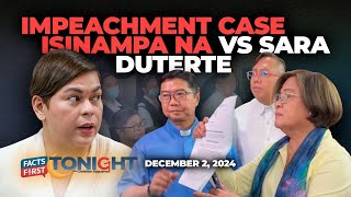 Impeachment case isinampa na laban kay Sara Duterte [upl. by Nimar]