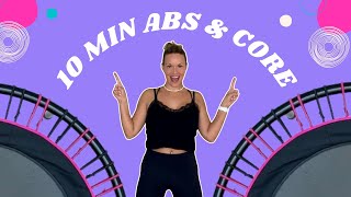 10 Min Rebounding Core Workout  Standing amp Bouncing  Intense Core Burn [upl. by Iolande]