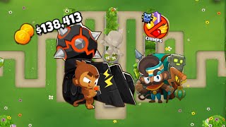 Btd6 hedge chimps with 138k remaining [upl. by Ulphia206]