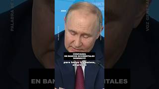 Putin destaca la disminución de confianza en bancos occidentales tras malversación de fondos rusos [upl. by Maida]