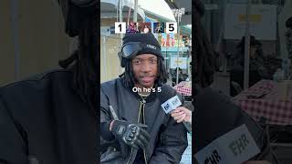 KennyMason blind ranks famous Kennys 🤔 😂 shorts interview music festival [upl. by Oeht235]