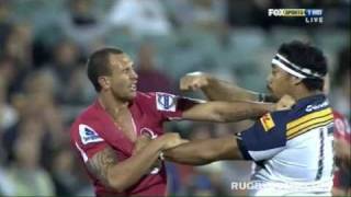 Salesi Maafu punches Quade Cooper [upl. by Shargel]