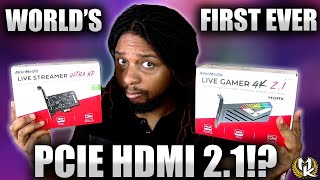 The FIRST PCIe HDMI 21 Capture Card  AVerMedia Live Gamer 4K 21 amp Live Streamer Ultra HD Review [upl. by Zippora]