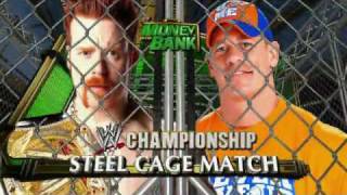 John Cena vs Sheamus Money In The Bank 2010 Steel Cage Match [upl. by Einimod]